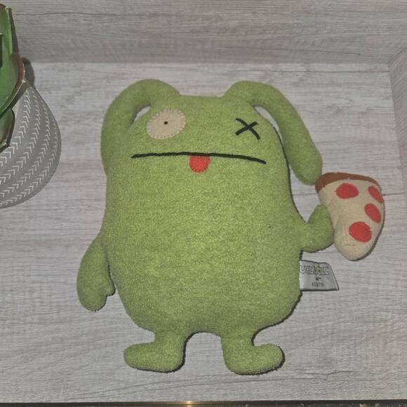 UGLYDOLL 9" Ugly Doll 2013 OX PIZZA Slice Green Retired - Picture 8 of 12